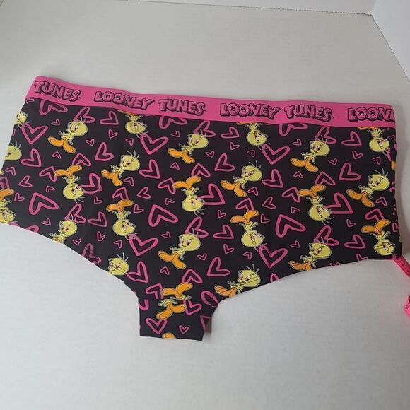 6X 30W Torrid Boyshort Panty Tweety Bird Looney Tunes Cartoon 90s Pink Hearts un - Picture 4 of 7
